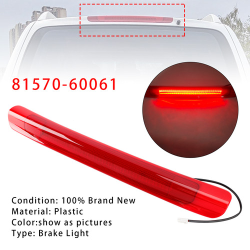 1998-2007 Lexus LX470 LED 3RD Tail Light Brake Lamp Mount 81570-60061 Red Generic