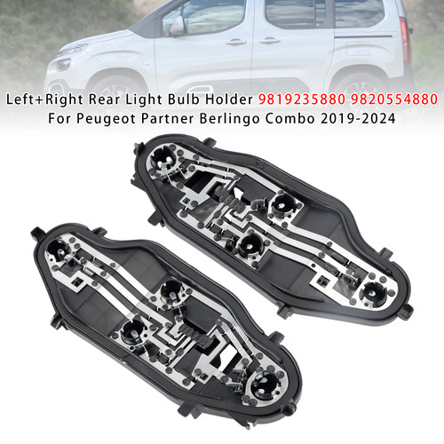 2020-2024 Toyota Proace City Left+Right Rear Light Bulb Holder 9819235880 9820554880 Generic