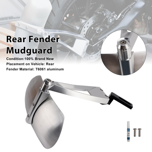 2017-2025 Triumph Bobber Rear Fender Mudguard Silver Generic