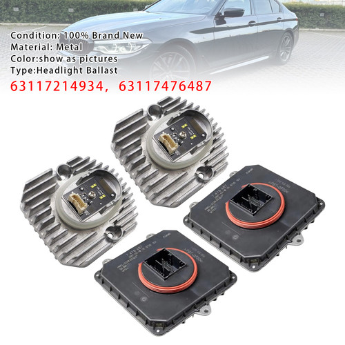 2017-2019 BMW 5 Series G30 Low Version 2PCS LED Daytime Driving Light Module+Adaptive Headlight Ballast Control Module 63117214934 Generic
