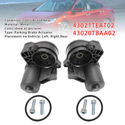 2017-2021 Honda Civic 2x Rear Left+Right Parking Brake Actuator 43021TEAT02 43020TBAA02 Generic