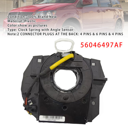 2008-2016 Dodge Grand Caravan Clock Spring with Angle Sensor 56046497AF Generic