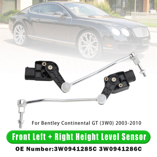2003-2010 Bentley Continental GT (3W0) Front Left & Right Height Level Sensor 3W0941285C Generic