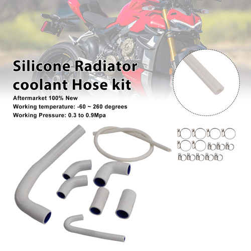 2020-2025 Ducati Streetfighter V4/ V4S Silicone Radiator coolant Hose kit White Generic