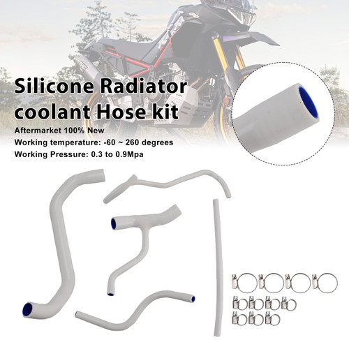 2022-2025 Aprilia Tuareg 660 Silicone Radiator coolant Hose kit White Generic