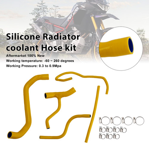 2022-2025 Aprilia Tuareg 660 Silicone Radiator coolant Hose kit Yellow Generic