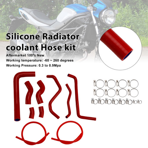 2016-2025 Suzuki SV650 Silicone Radiator coolant Hose kit Red Generic
