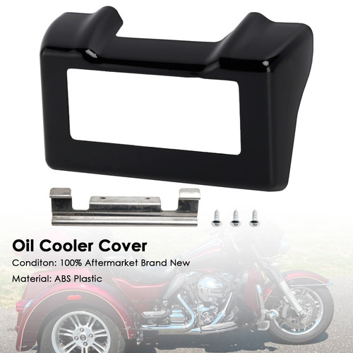 2011-2016 Harley Touring and Trike Oil Cooler Cover Black Generic