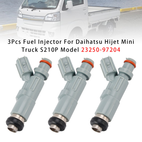 Daihatsu Hijet Mini Truck S210P Model 3Pcs Fuel Injector 23250-97204 Generic