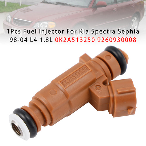 2000-2004 Kia Spectra L4 1.8L 1Pcs Fuel Injector 0K2A513250 9260930008 Generic