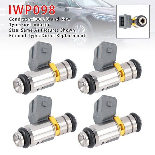 2004-2015 Renault Megane II Scénic II 4Pcs Fuel Injector IWP098 8200058379 Generic