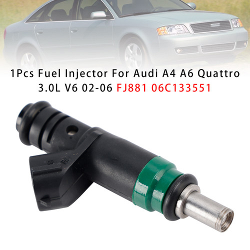 2002-2006 Audi A4/ Quattro V6 3.0L 1Pcs Fuel Injector 06C133551 Generic
