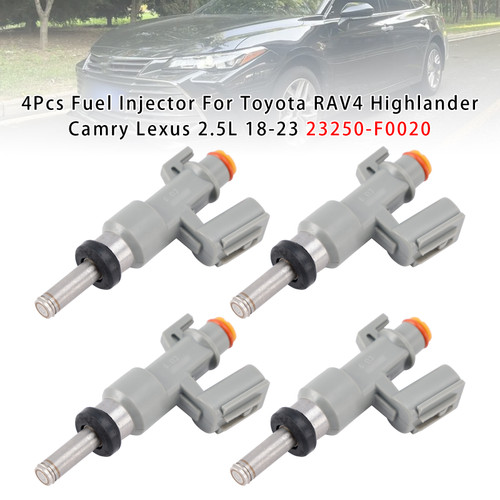 2018-2023 Toyota RAV4 Highlander Camry 2.5L 4Pcs Fuel Injector 23250-F0020 Generic