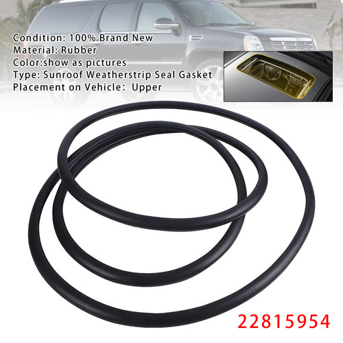 2007-2018 Chevrolet Avalanche Silverado 1500 2500 3500 Sunroof Weatherstrip Seal Gasket 22815954 Generic
