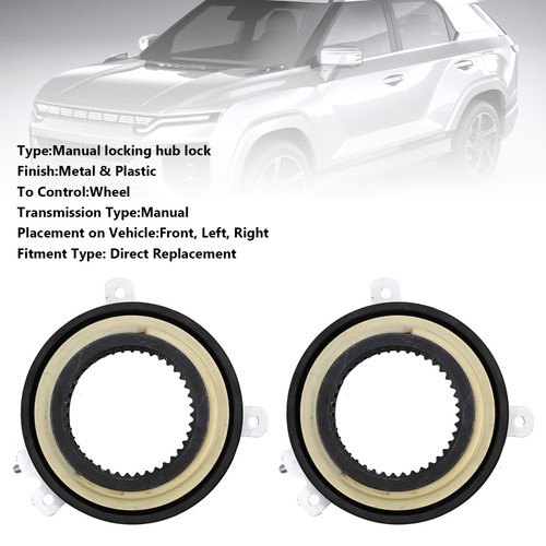 2005-2025 Ssangyong Actyon II 2Pcs Front Manual Wheel Locking Hub 4151009000 Generic