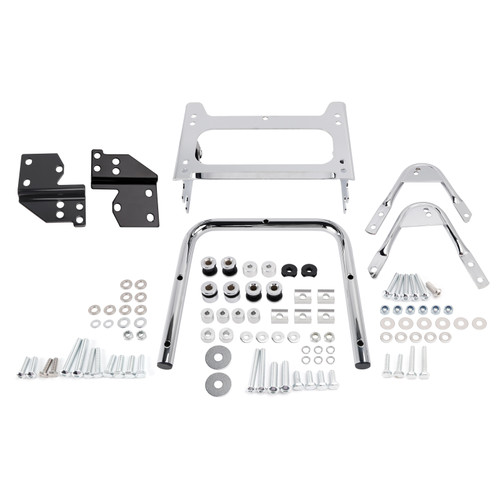 1996-2008 Touring Road King, FLHT, FLHX Detachable Two Up Tour Pack Mounting Rack Chrome Generic