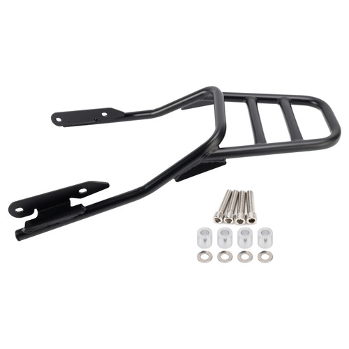 2021-2025 Trident 660 Rear Luggage Rack Carrier with Passenger Grab Bar Black Generic