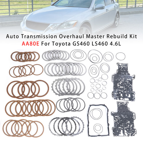 Toyota GS460 LS460 4.6L Auto Transmission Overhaul Master Rebuild Kit AA80E Generic