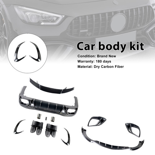 Carbon Fiber Bumper Body Kit Fit Mercedes Benz AMG GT63 X290 2021-2026 4 DOOR