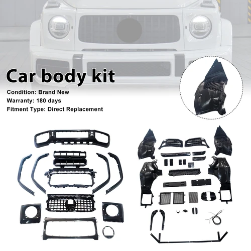 Body Kit Bumper Fit Mercedes Benz W464 2019-2023 Upgrade G63 AMG Style
