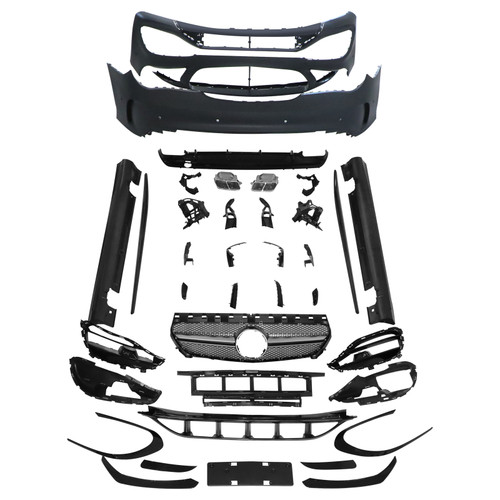 Bumper Body Kit Fit Mercedes Benz CLA-Class W117 2013-19 facelift to CLA AMG45
