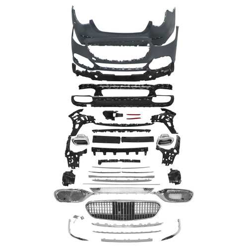 Front Rear Body Kit Fit Mercedes Benz S-Class W223 21-22 Facelift Maybach Style