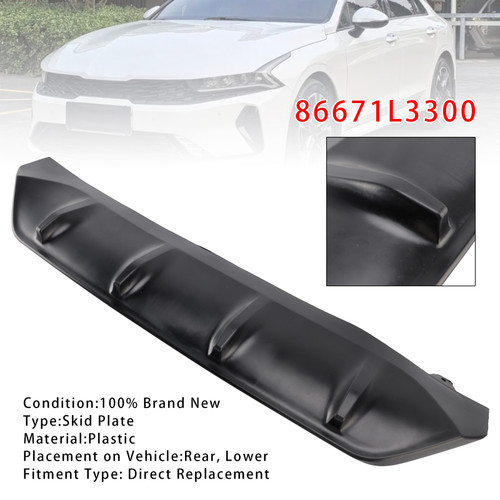 2021-2024 Kia K5 Auto-8 Speed 2WD/AWD New Rear Lower Bumper Skid Plate Shield 86671L3300 Generic