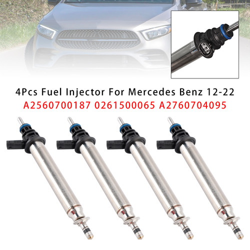 2012-2022 Mercedes Benz 4Pcs Fuel Injector A2560700187 0261500065 A2760704095 Generic