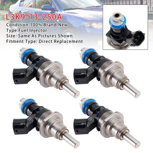 2006-2013 Mazda Speed 3/ 6 4Pcs Fuel Injector L3K9-13-250A Generic