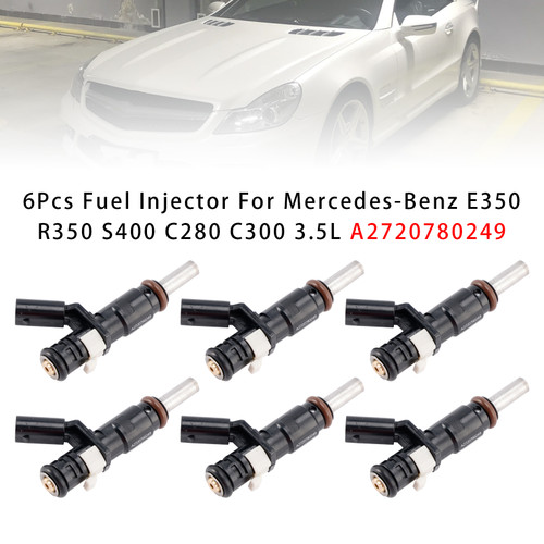Mercedes-Benz E350 R350 S400 C280 C300 3.5L 6Pcs Fuel Injector A2720780249 Generic