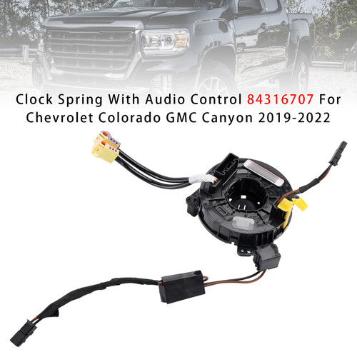 2019-2022 GMC Canyon Clock Spring With Audio Control 84316707 Generic