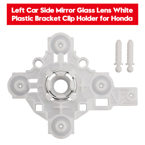 2018-2022 Honda Accord Left Car Side Mirror Glass Lens White Plastic Bracket Clip Holder Generic