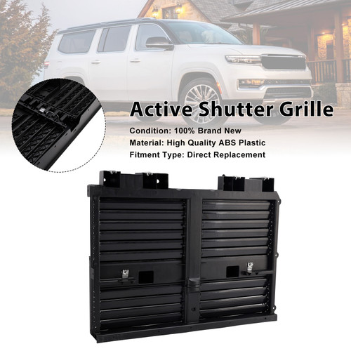 2022-2025 Jeep Grand Wagoneer Active Shutter Grille With Motor 68425775AD 5877R1006A Generic