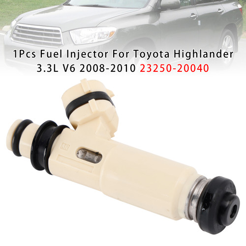 2008-2010 Toyota Highlander 3.3L V6 1Pcs Fuel Injector 2325020040 Generic