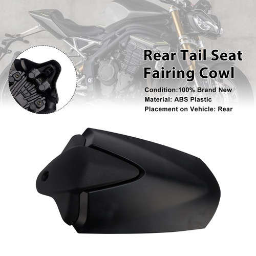 2021-2024 Triumph Speed Triple 1200 RS Rear Tail Seat Fairing Cowl Matte Black Generic