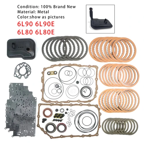 6L90 6L90E 6L80 6L80E Transmission Master Rebuild KIT W/ Pistons Filter Friction