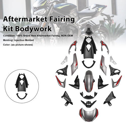 2020-2022 Triumph Street Triple 765 R/RS Aftermarket Fairing Kit Bodywork#007 Generic