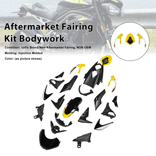 2020-2022 Triumph Street Triple 765 R/RS Aftermarket Fairing Kit Bodywork#011 Generic
