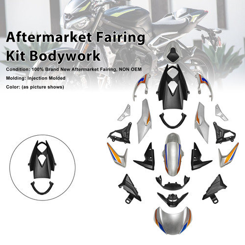 2020-2022 Triumph Street Triple 765 R/RS Aftermarket Fairing Kit Bodywork#013 Generic