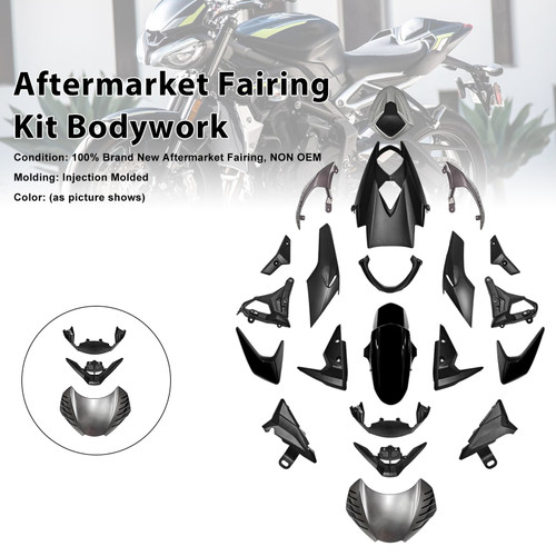 2020-2022 Triumph Street Triple 765 R/RS Aftermarket Fairing Kit Bodywork#014 Generic