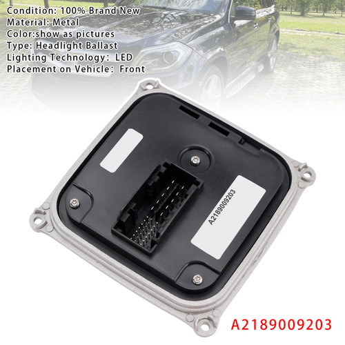 2011-2015 Mercedes Benz ML-Class W166 LED Headlight Control Module Ballast A2189009203 Generic