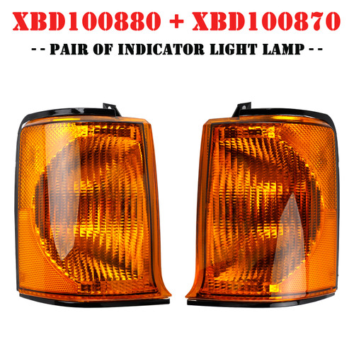 1999-2002 Land Rover Discovery 2 Pre-Facelift Models PAIR of Indicator Light Lamp XBD100880 XBD100870 Yellow Generic