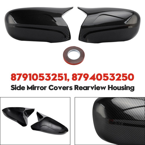 2006-2012 Lexus IS250 IS350 ES350 LS460 LS600h Side Mirror Covers Rearview Housing 8791053251 8794053250 Carbon Generic