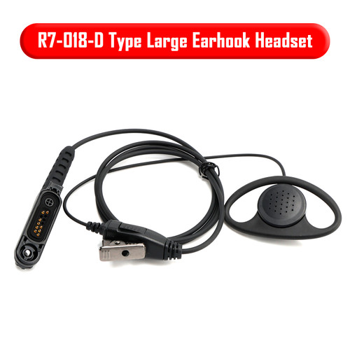 R7-018 D-Mount Large Earhook Headset For R7 R7A MXP600 ION APXN70 APXN50 APXN30