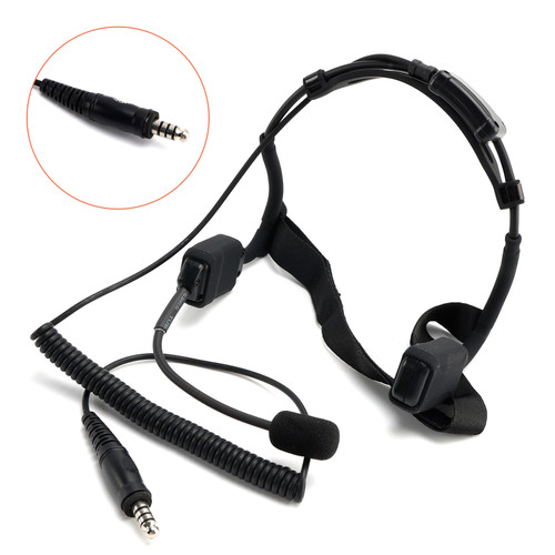 7.1-C9 Advanced Rear Mount Big Plug Tactical Earhook Headset Bone Headphones