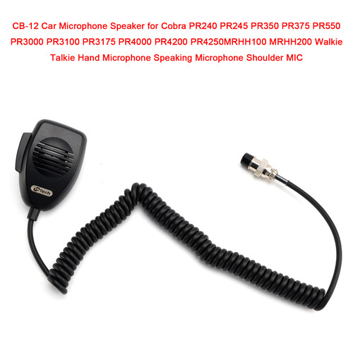 CB-12 Car Microphone Speaker for PR240 PR245 PR350 PR375 PR550 PR3000 PR3100