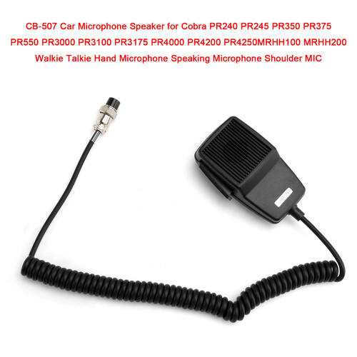 CB-507 Car Microphone Speaker for PR240 PR245 PR350 PR375 PR550 PR3000 PR3100
