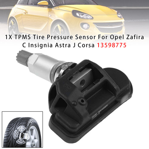 2008-2019 Opel Zafira C Insignia Astra J Corsa Adam 1X TPMS Tire Pressure Sensor 13598775 Generic