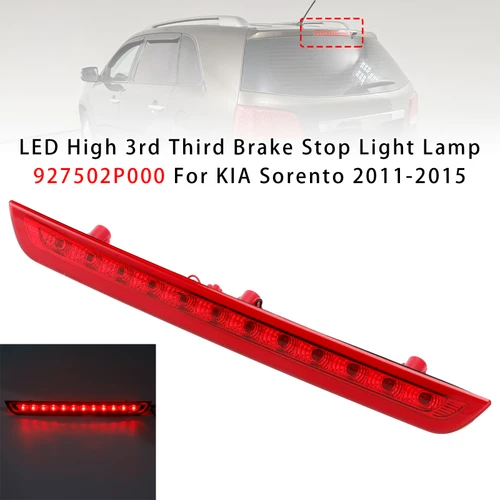 2011-2015 KIA Sorento LED High 3rd Third Brake Stop Light Lamp 927502P000 Generic