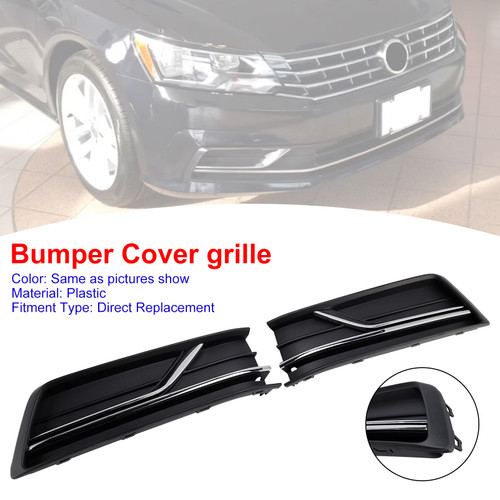 2016-2019 VW Passat B8 2PCS Front Left and Right Side Fog Light Cover Chrome Generic